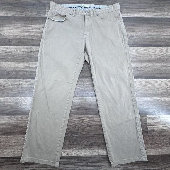 Peter Millar Other - Peter Millar Ultimate Sateen 5 Pocket Pants Men's 33x26 Khaki‎ Brown Stretch